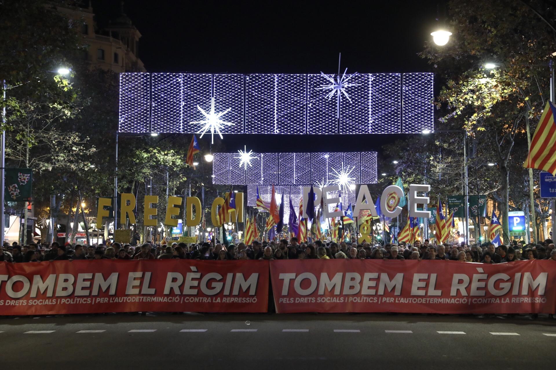 Protesta contra la celebració del consell de ministres a Barcelona el 2018 / Jordi Play