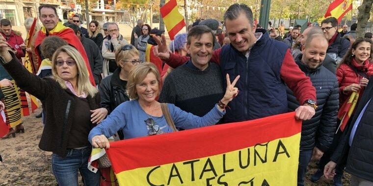 Ortega Smith, secretari general de Vox, en una imatge d'arxiu a Girona | QS