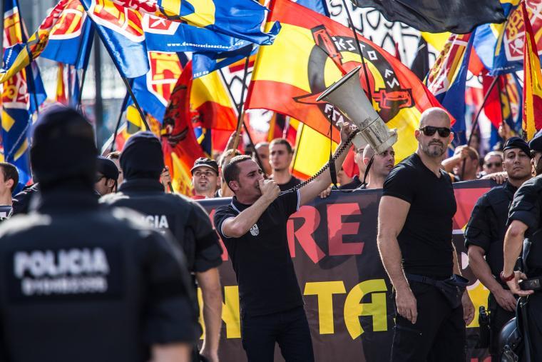 Pedro Chaparro i Jorge del Valle, de Democracia Nacional | JORDI BORRÀS