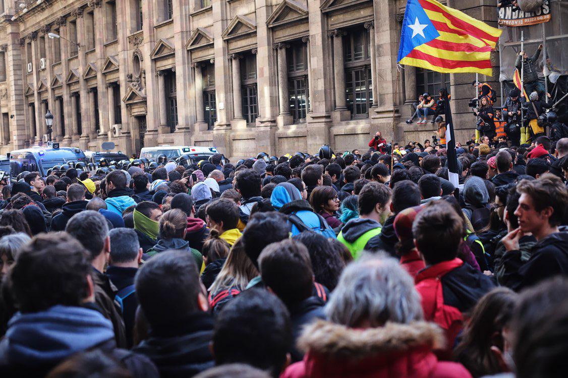 Concentració a la Via Laietana / Jordi Borràs