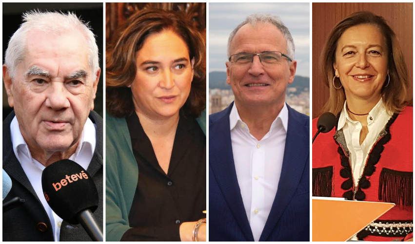 Ernest Maragall, Ada Colau, Josep Bou i Carina Mejías han valorat el pas endavant de Quim Forn com a alcaldable