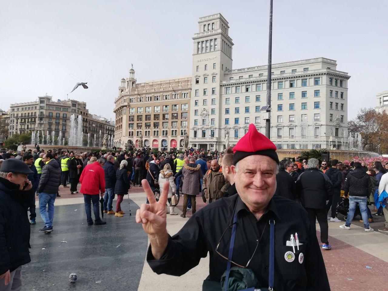 Jordi Martí, el taxista increpat per parlar en català a l'assemblea de taxistes / A.L.