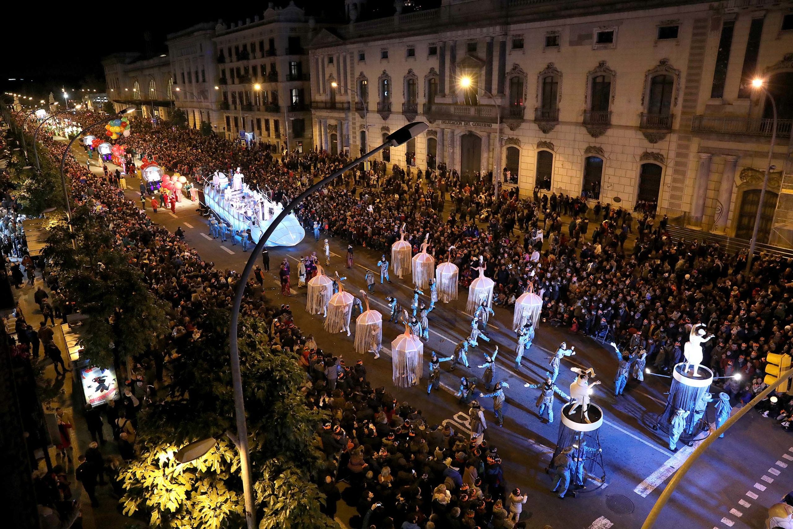 Vista de la cavalcada dels Reis Mags de Barcelona durant anteriors anys/ Jordi Play