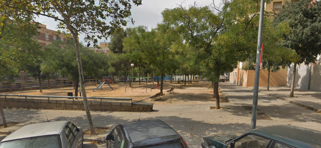 L'espai del barri de Porta que s'ha proposat que passi a dir-se 'la plaça del Maquis' / Google Maps