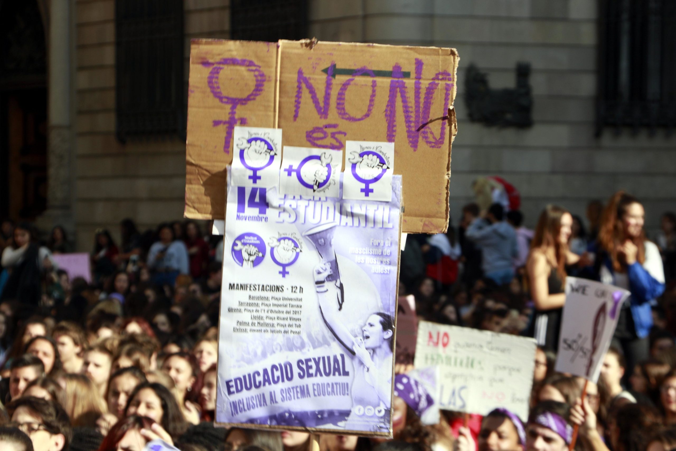 El 14 de febrer, 'Sant Violentí', serà el preludi de la gran manifestació feminista del 8-M a Barcelona / ACN