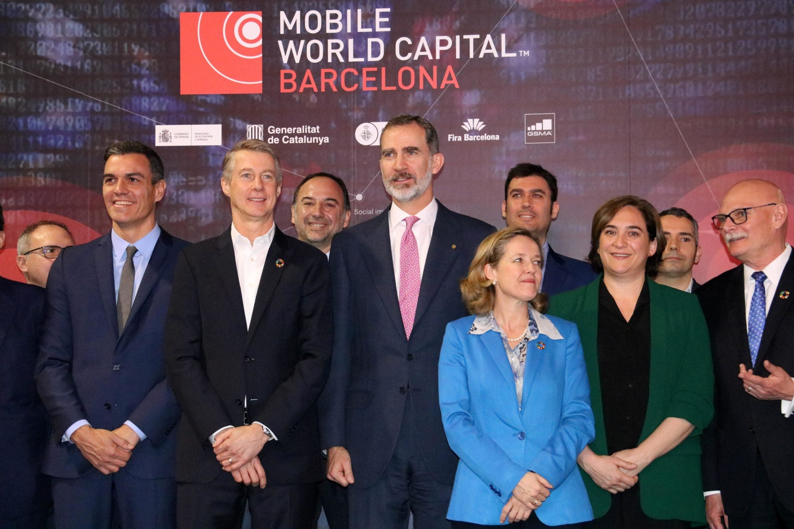 La foto de família de les autoritats al MWC, sense Quim Torra / ACN