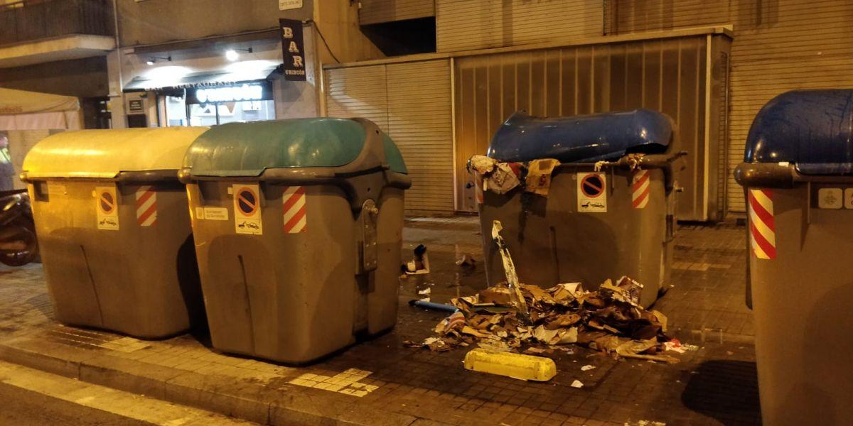 L'home ha estat detingut a la Gran Via, a l'alçada de la Campana. | GUB