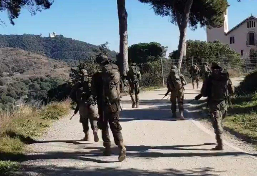 Militars a Collserola, la foto difosa per la CUP AMB aquest dijous 