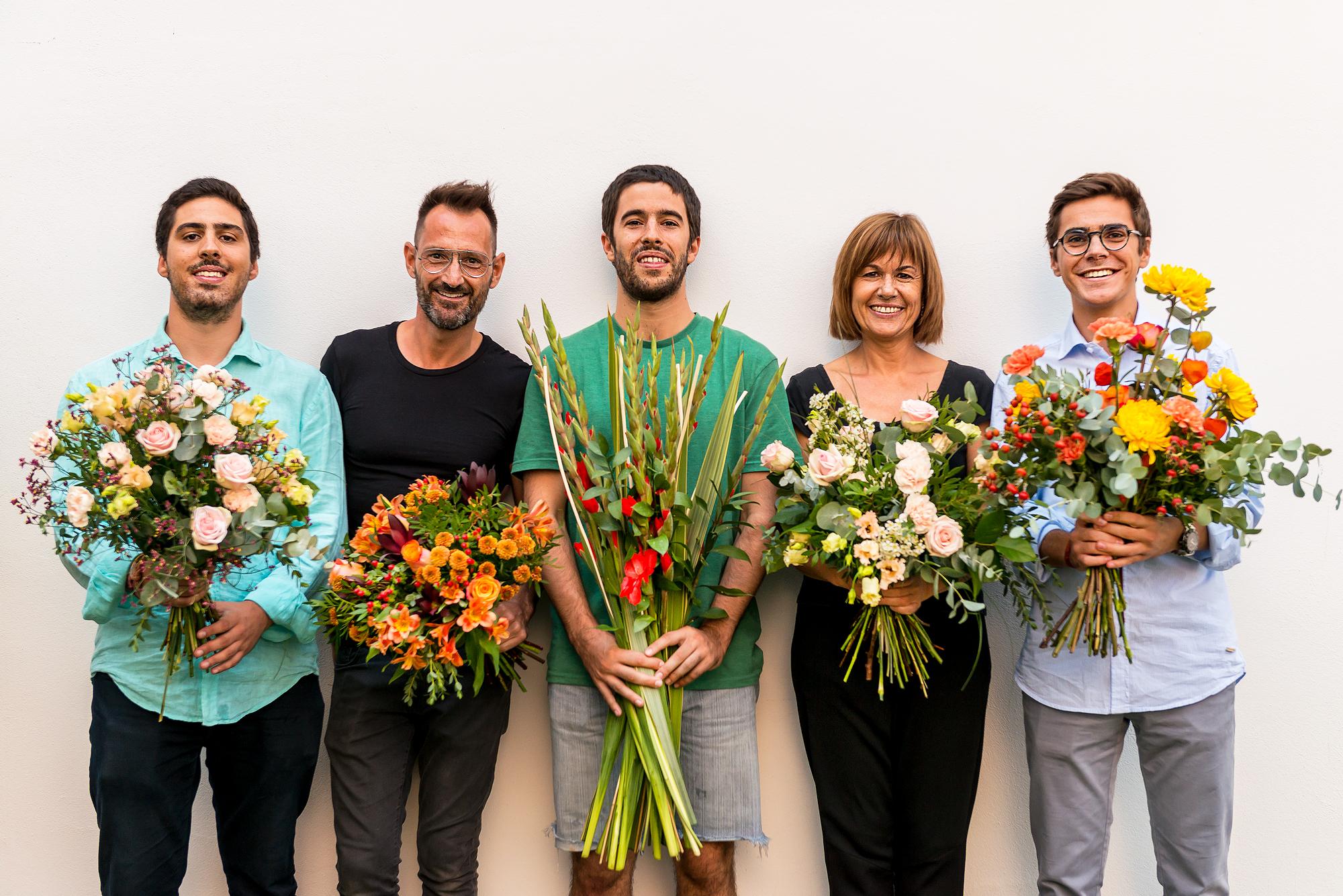 L'equip de la floristeria barcelonina Colvin, que acaba d'obrir la seva primera botiga física / Colvin