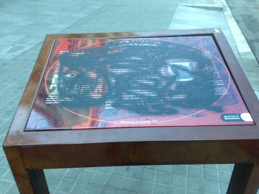 La placa antifranquista, destrossada per segon cop / Fundació Alternativa