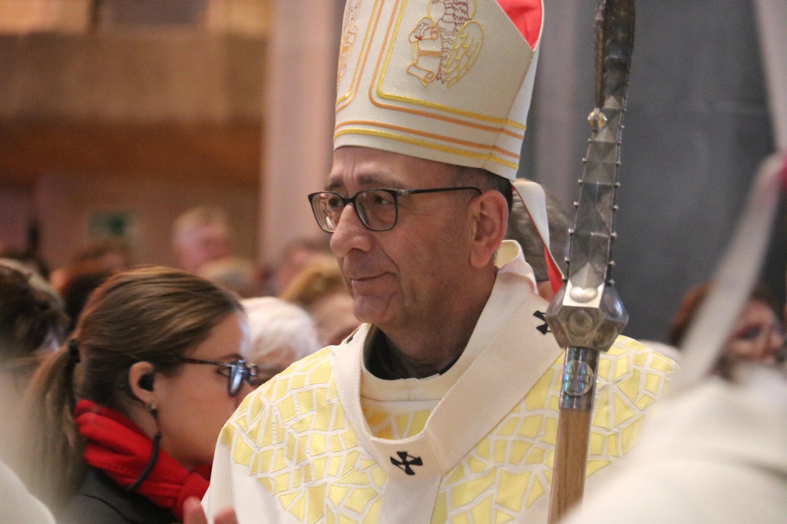 El cardenal Joan Josep Omella durant l'eucaristia per celebrar els 75 anys de Càritas, el 27 de gener del 2019 / ACN
