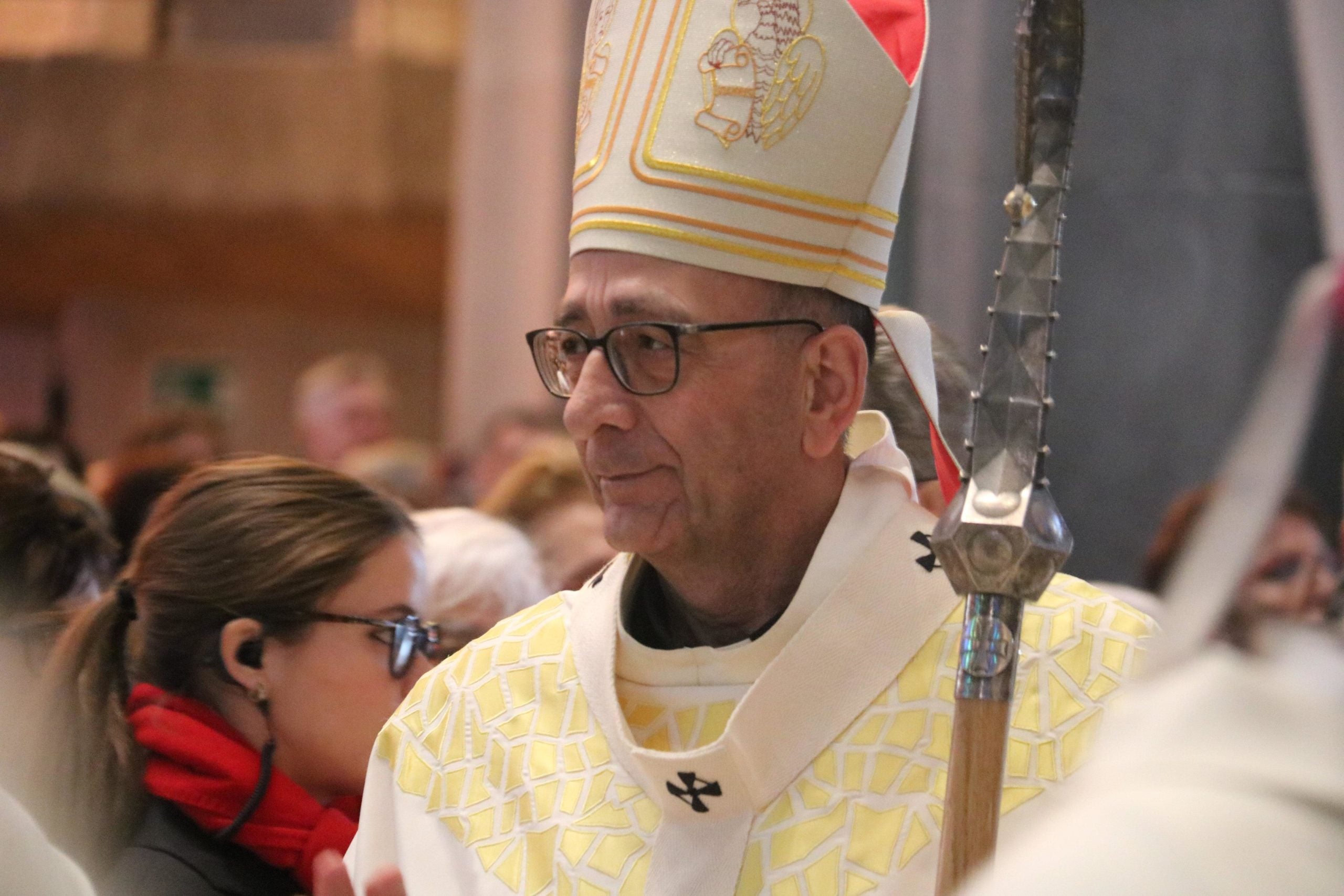 El cardenal Joan Josep Omella durant l'eucaristia per celebrar els 75 anys de Càritas, el 27 de gener del 2019 / ACN