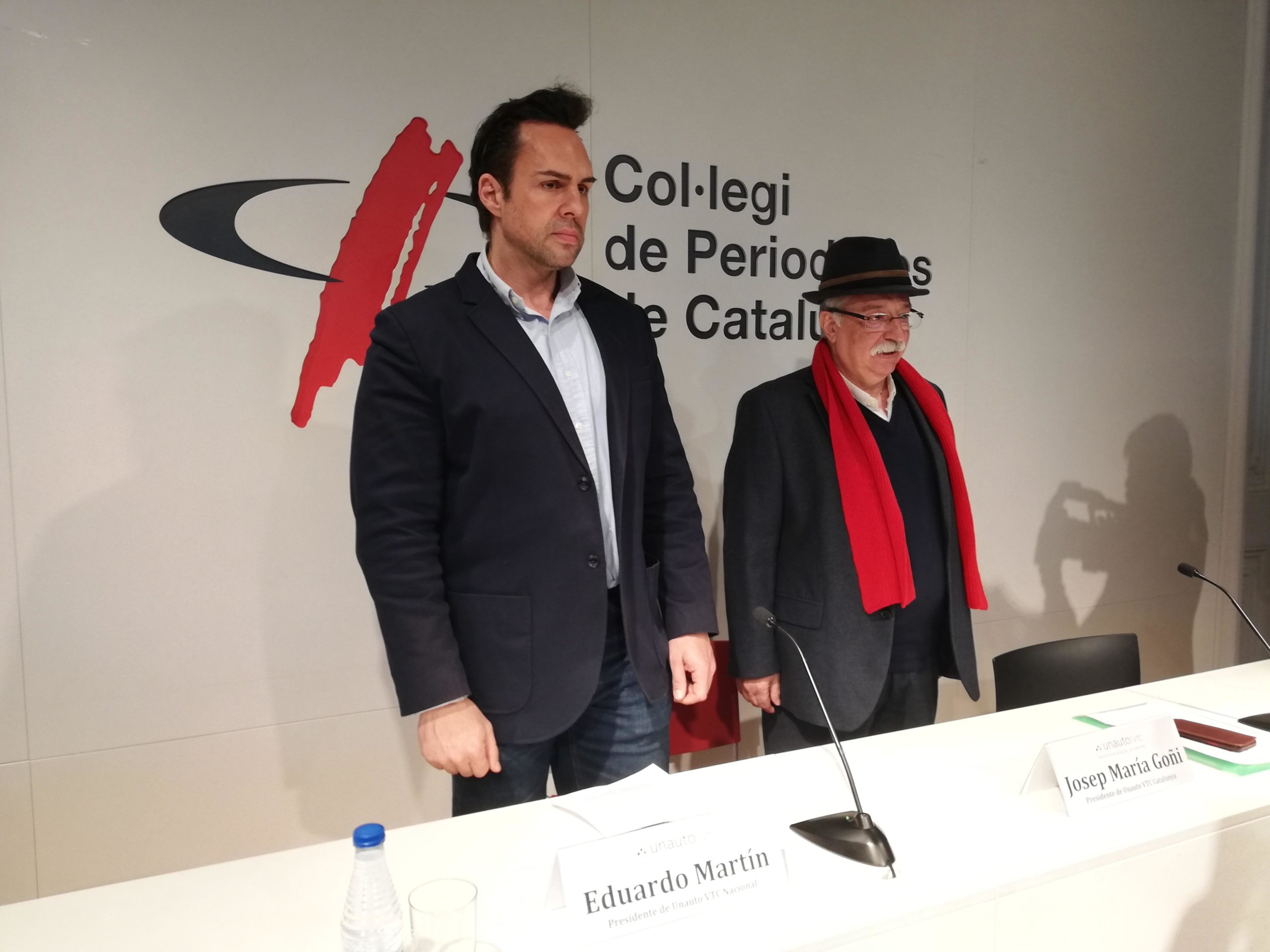 El president d'Unauto, Eduardo Martín, i el president d'Unauto Catalunya, Josep Maria Goñi / Adrià Lizanda