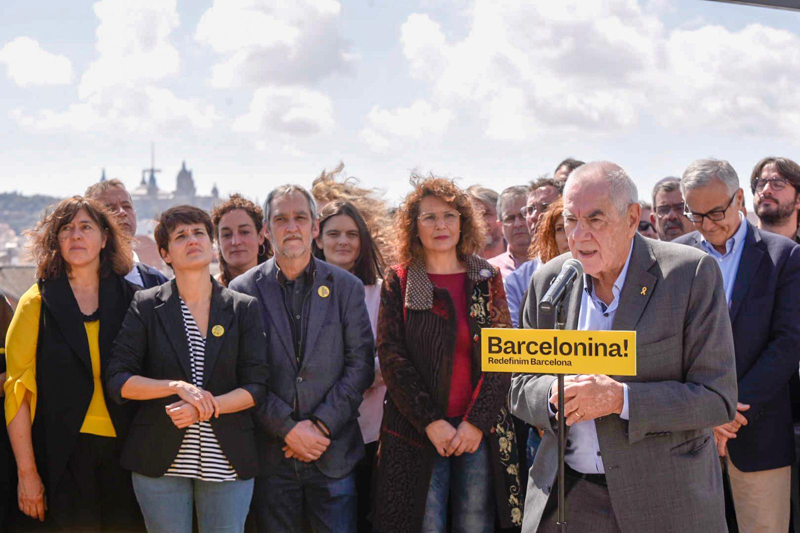 Ernest Maragall en la presentació de la llista electoral / ERC Barcelona