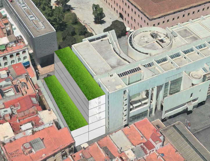 Edifici annex al MACBA que podria acollir l'ampliació del CAP Raval Nord / Ajuntament de Barcelona