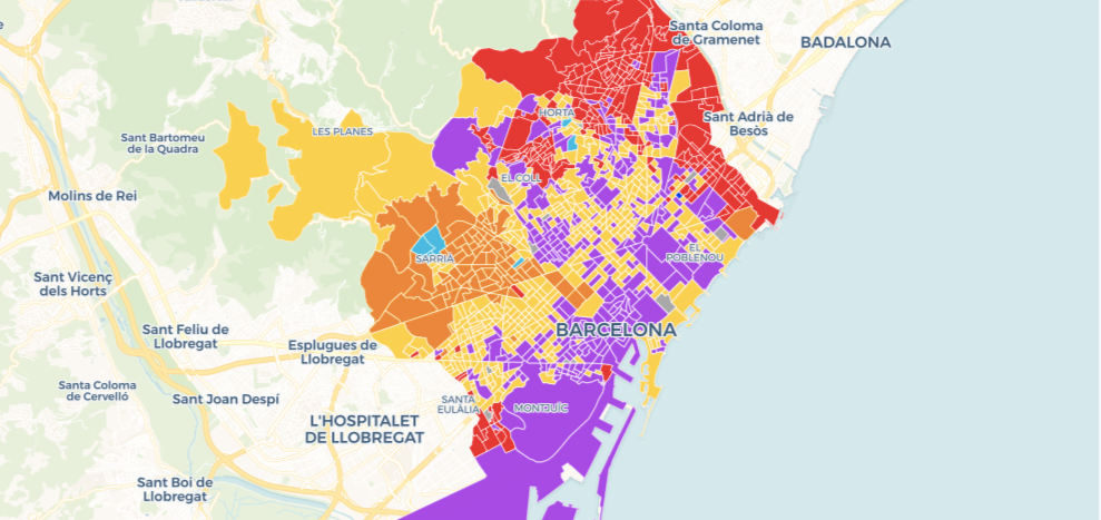 Resultat de les eleccions del 26M a Barcelona per secció censal / CartoDB