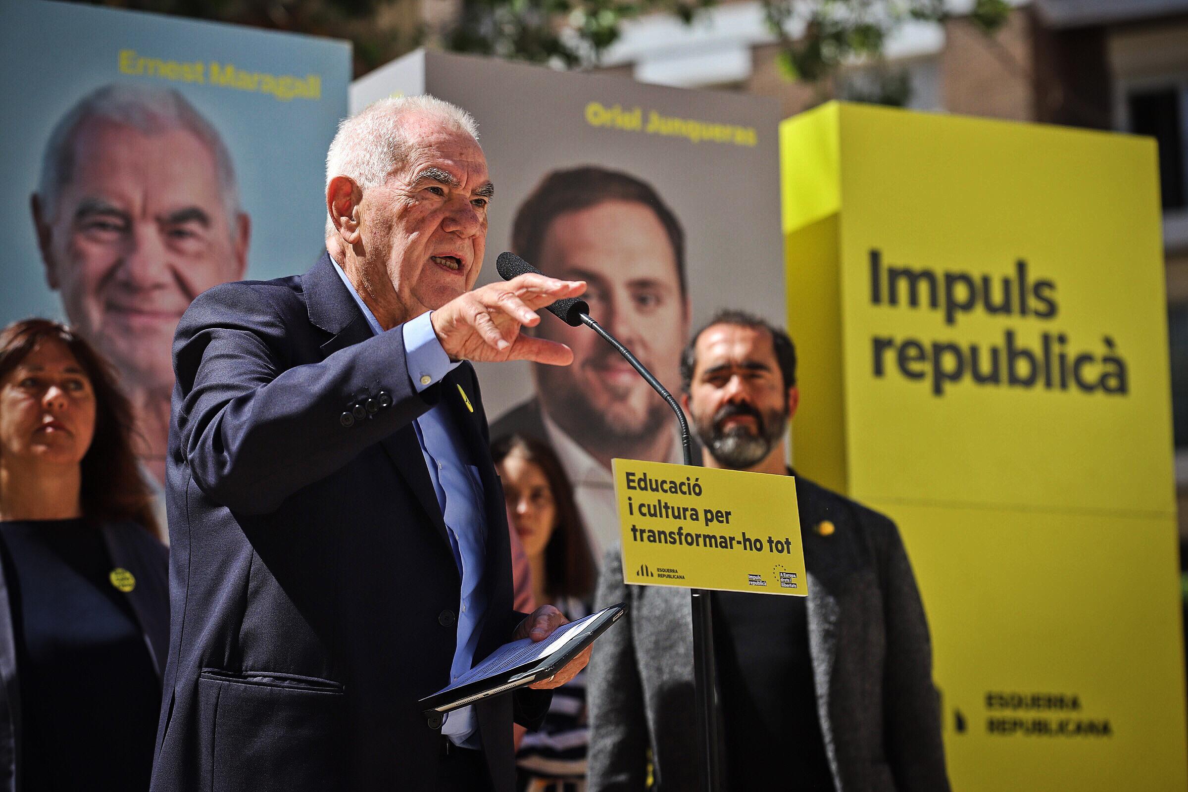 Ernest Maragall, en un acte polític al Centre Cultural Teresa Pàmies de Barcelona / Jordi Borràs