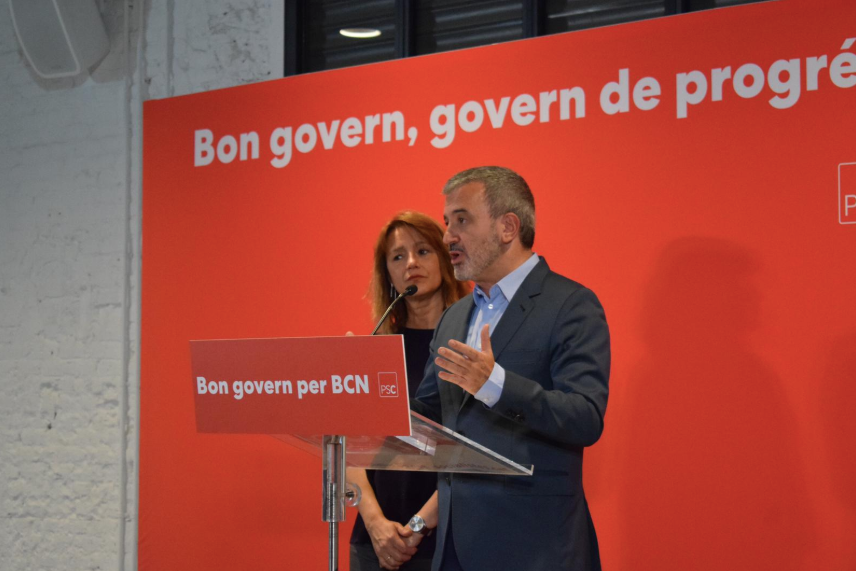 Jaume Collboni en valorar l'aval de les bases de BComú al pacte de govern / PSC