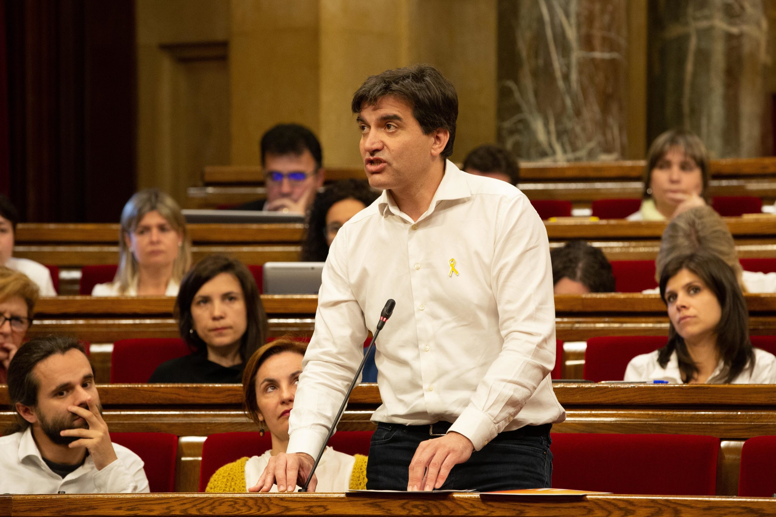 El president del grup d'ERC al Parlament Sergi Sabrià, en una imatge de l'abril del 2019 / Europa Press