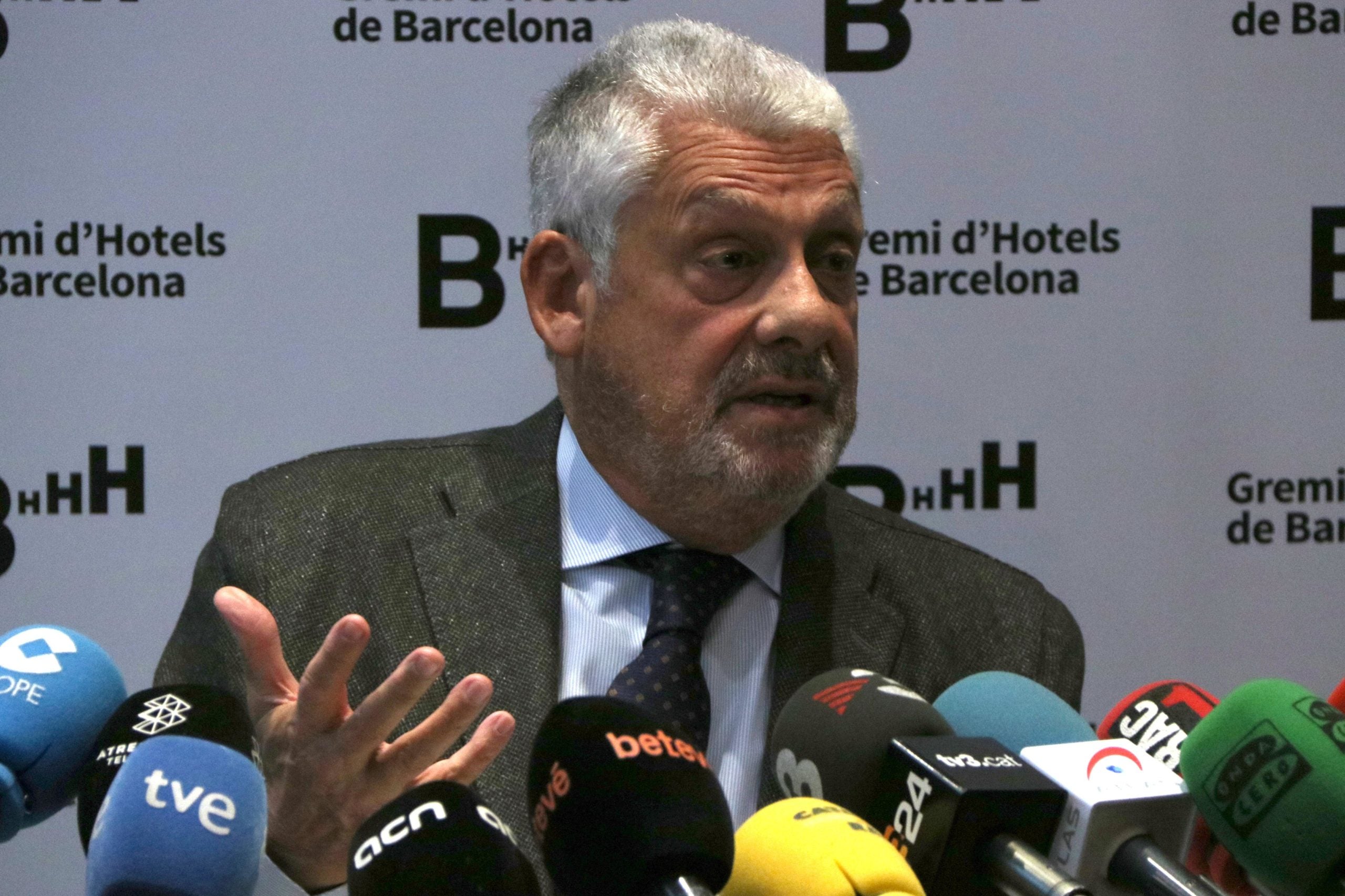 El president del Gremi d'Hotels, Jordi Clos, durant una roda de premsa / ACN