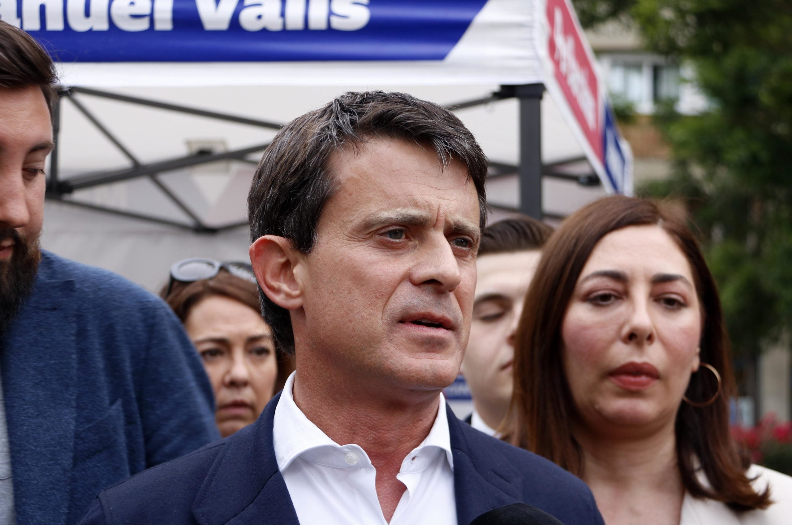 Manuel Valls a un acte a la Sagrera. / ACN (Gerard Artigas)