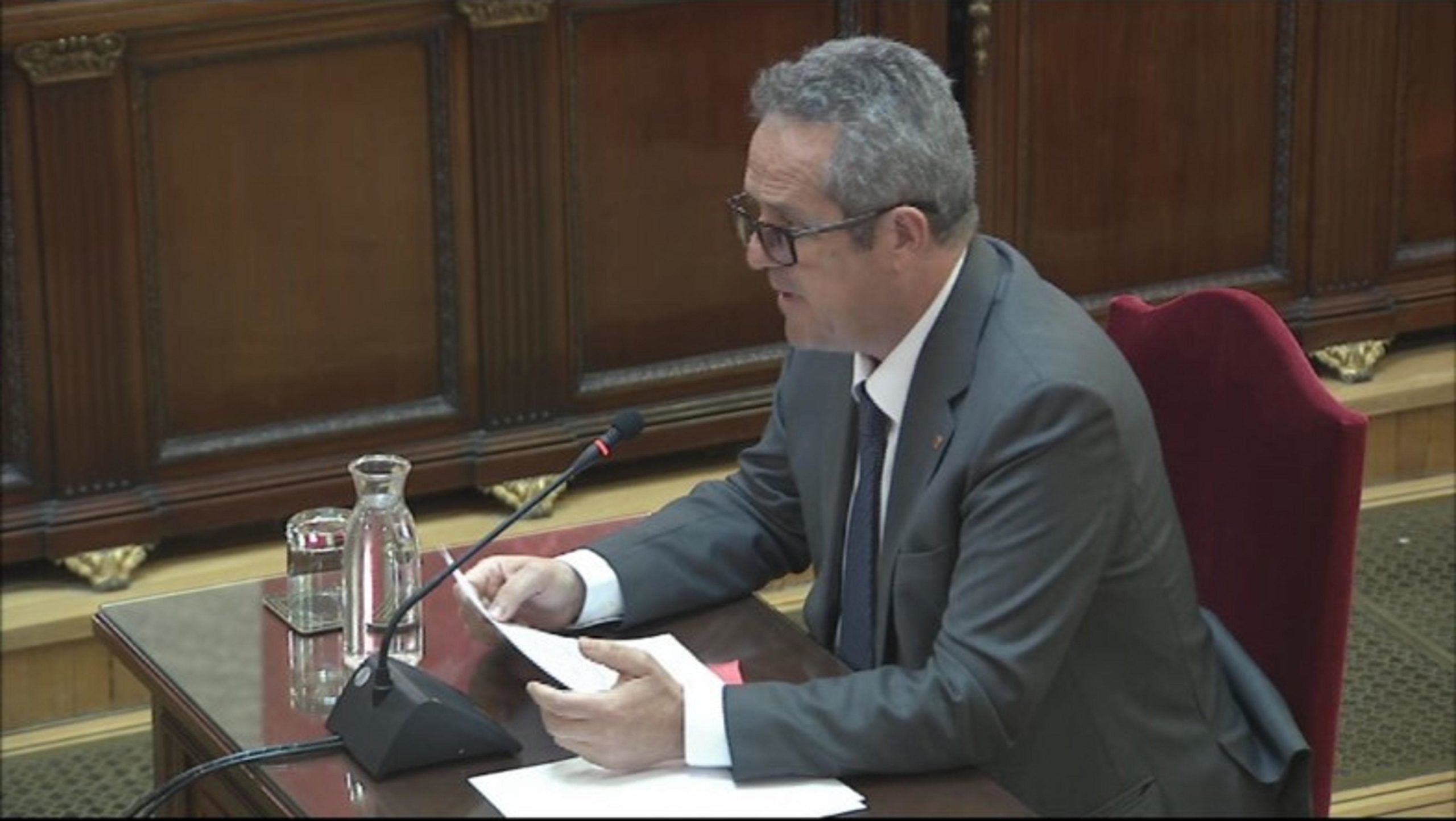 Quim Forn llegint les seves últimes paraules davant del Tribunal Suprem / ACN