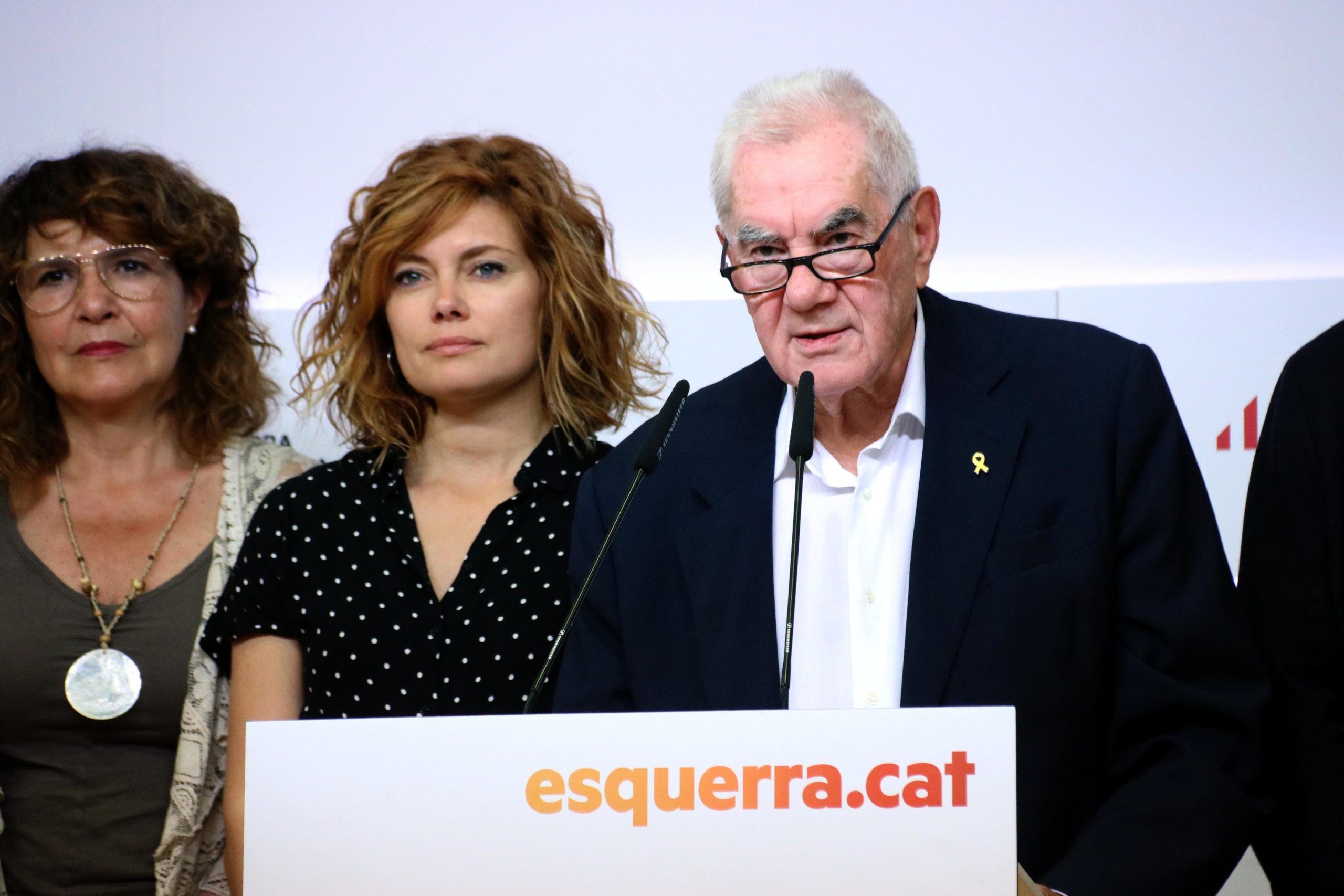 L'alcaldable d'ERC, Ernest Maragall, amb la número dos de la llista, Elisenda Alamany. | ACN