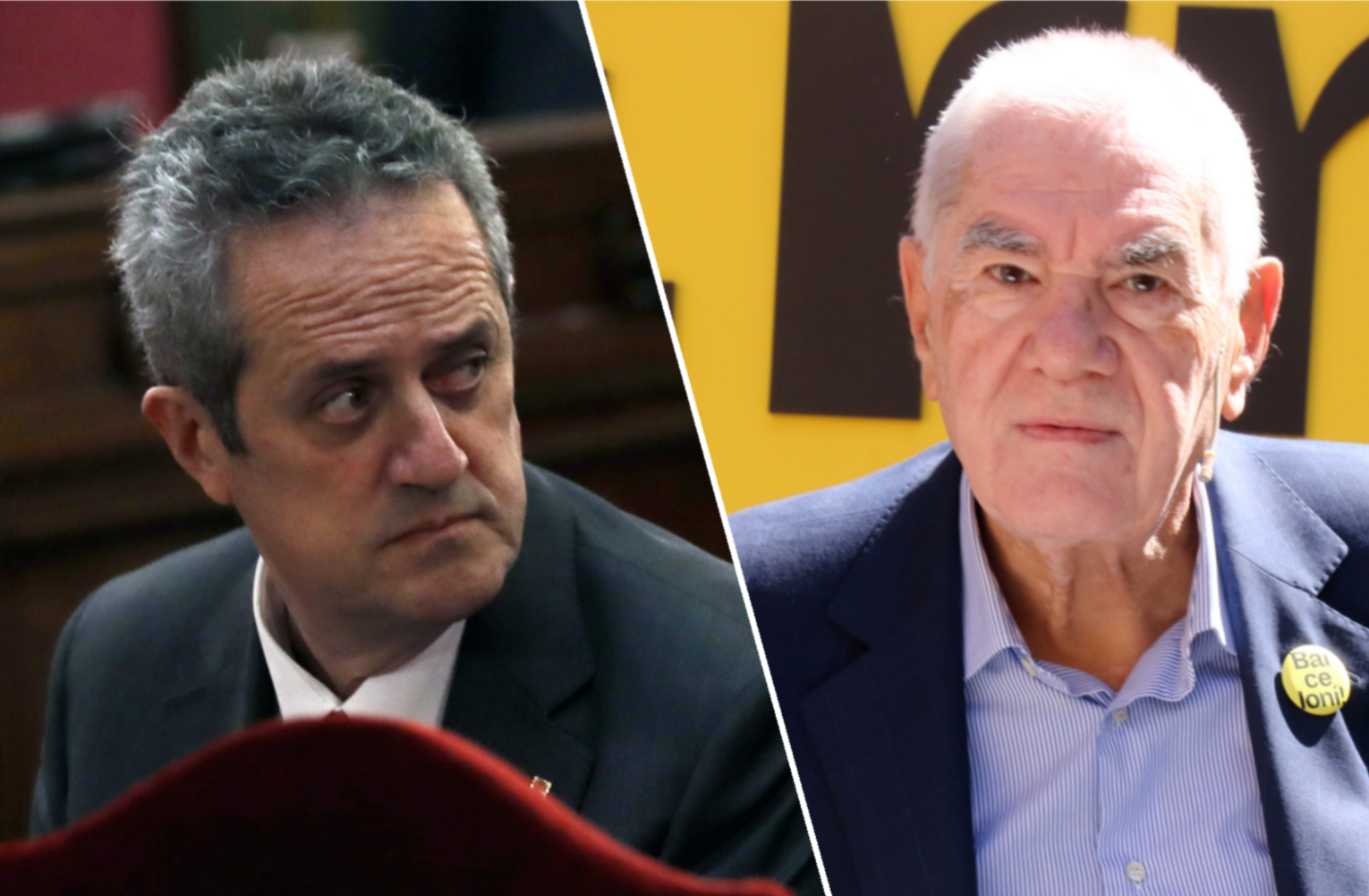 Joaquim Forn, candidat a l'alcaldia de Barcelona per Junts per Catalunya, i Ernest Maragall, alcaldable d'ERC