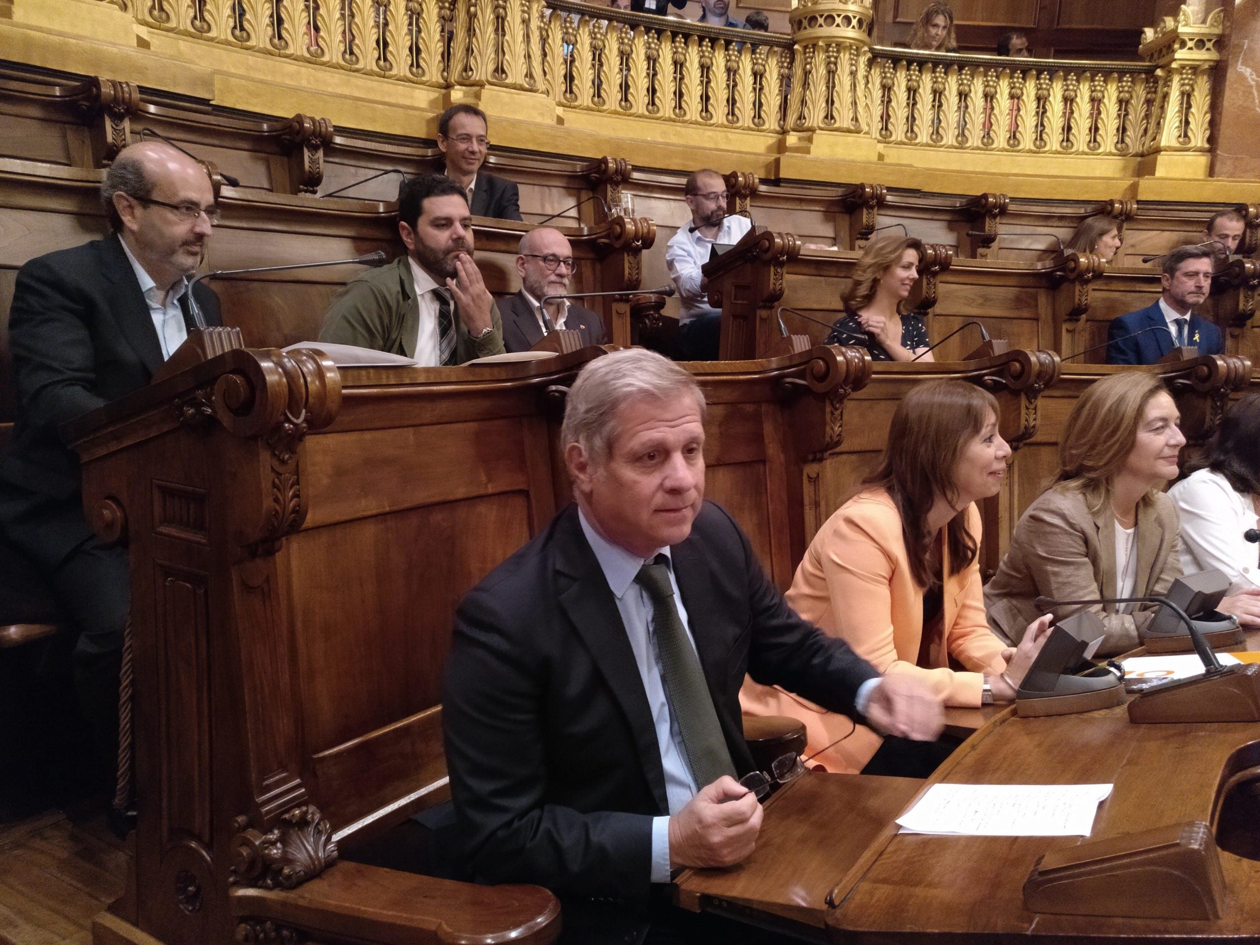 Alberto Fernández en el ple de comiat. | MMP