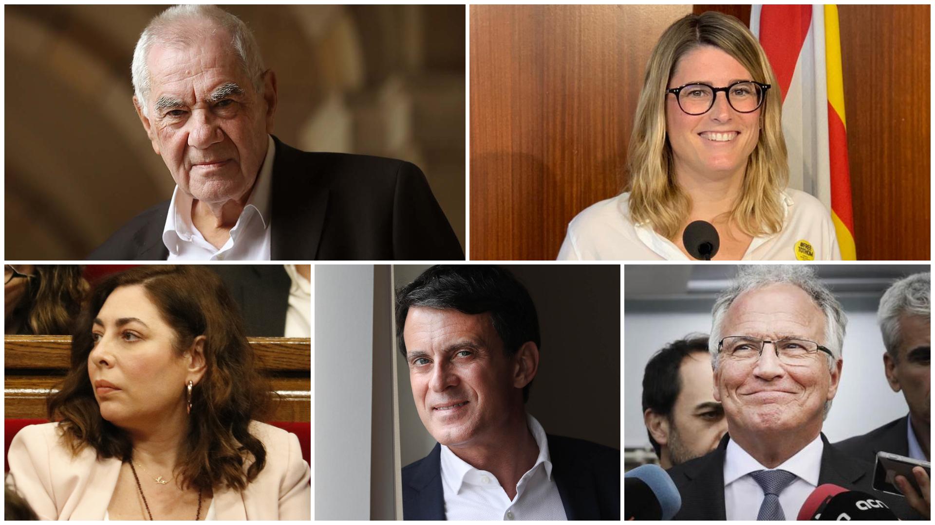 Els cinc grups de l'oposició del nou mandat: ERC, JxCat, Cs, Valls i PP