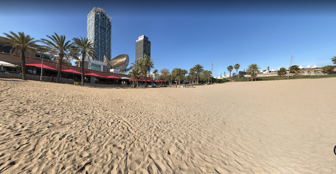 Platja del Somorrostro, a la zona on es feia el casal polèmic / Google Street View