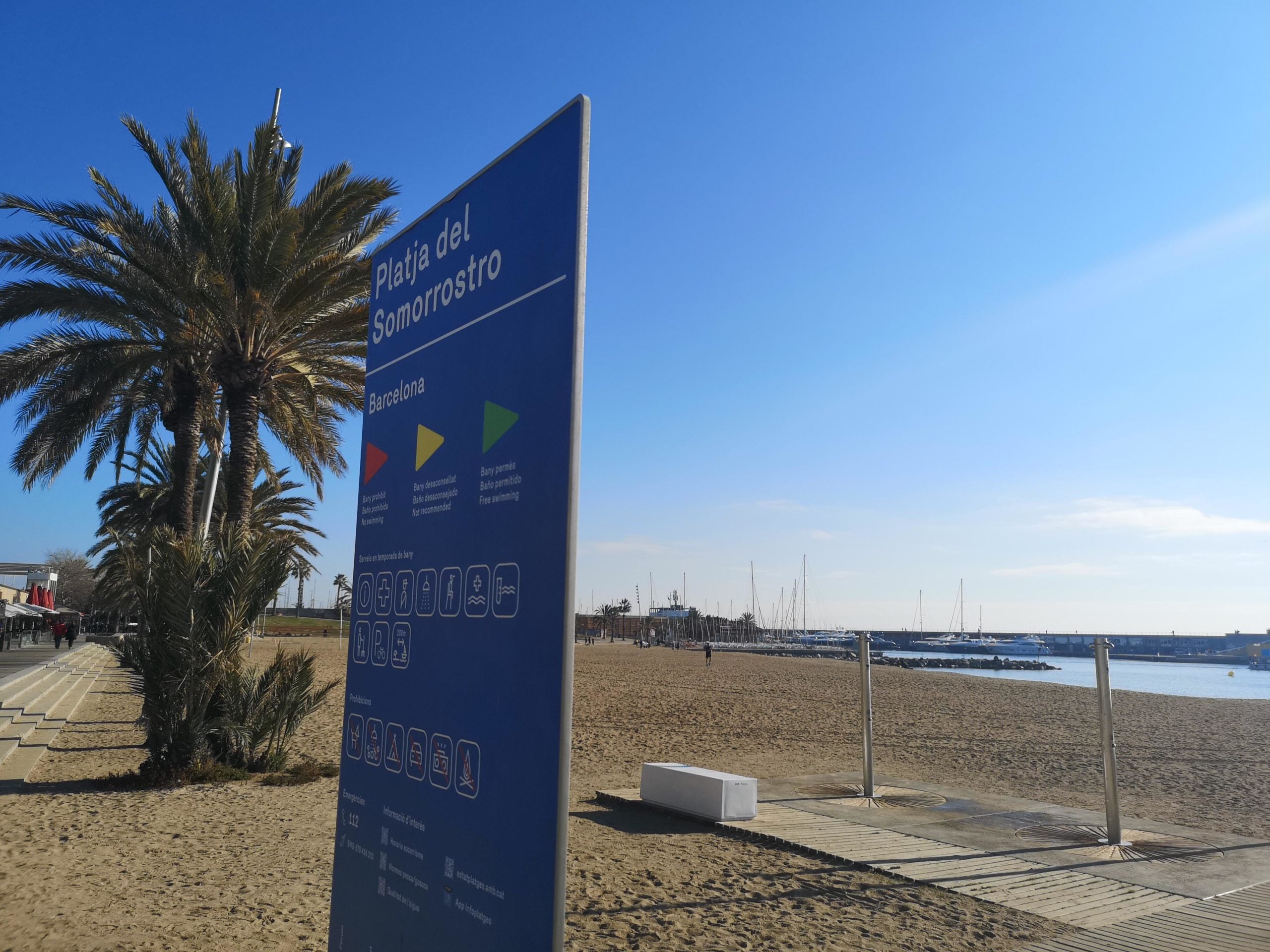 La platja del Somorrostro, on es va trobar el cadàver d'una dona de mitjana edat / D.C.