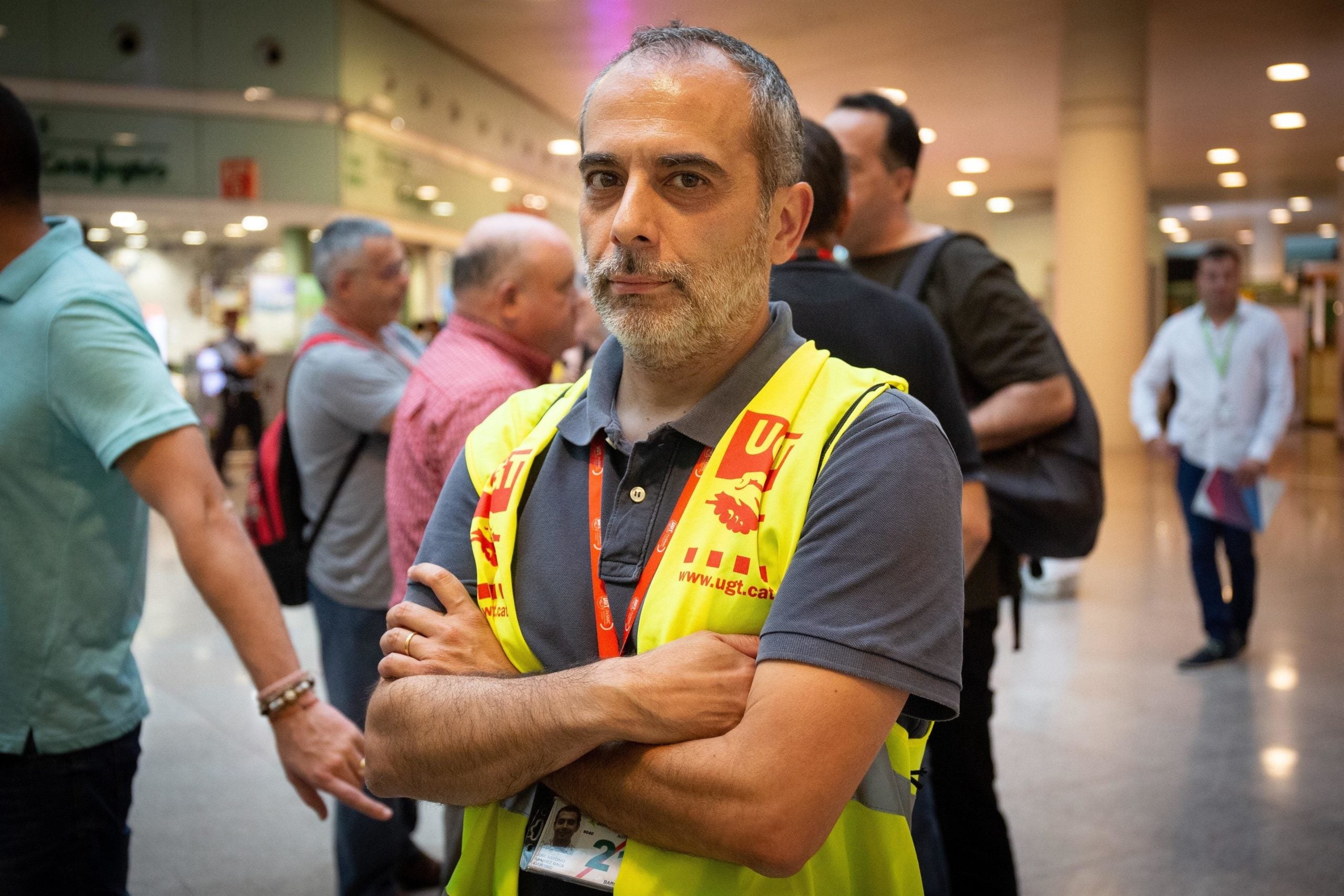 José Antonio Ramírez, president del Comité d'Empresa Iberia Catalunya. / Europa Press