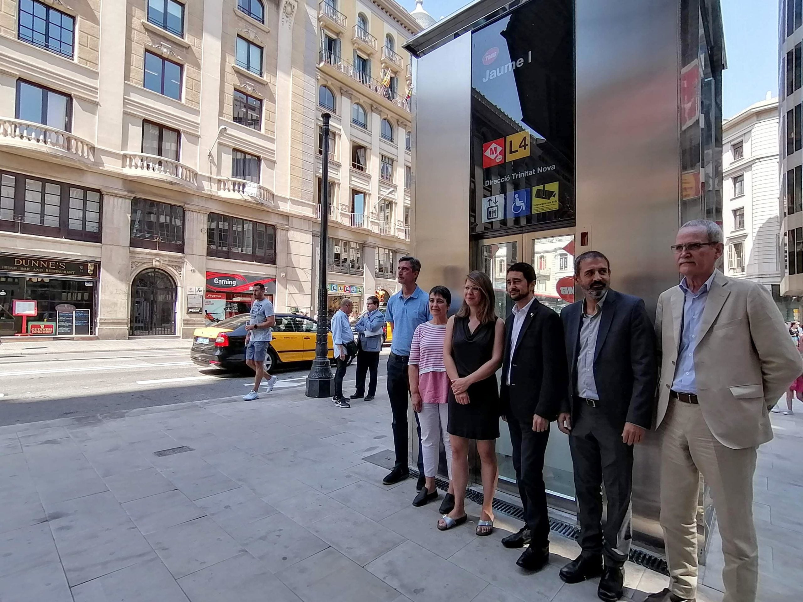 Presentació del nou ascensor del metro Jaume I / Meritxell M. Pauné