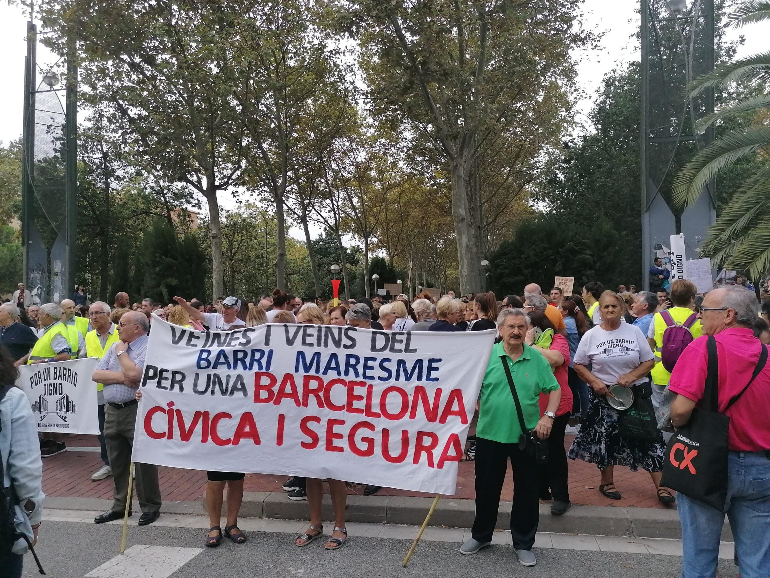 Manifestació veïnal al Besòs contra la inseguretat / MMP