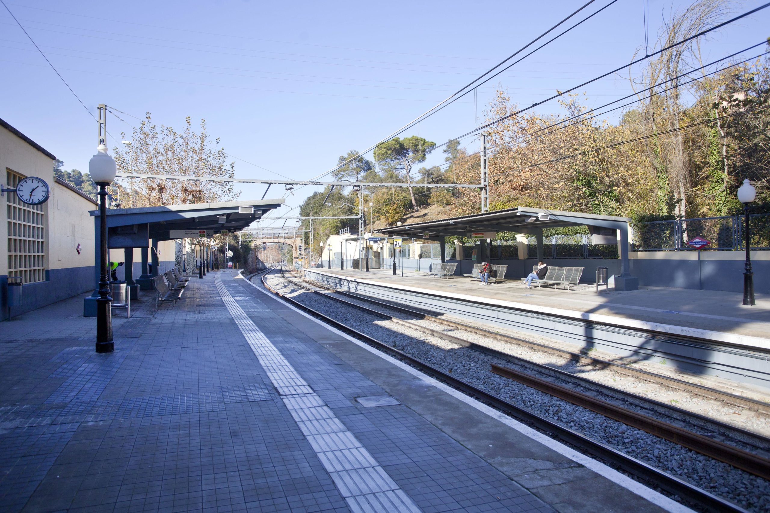 L'estació Baixador de Vallvidrera va ser remodelada als anys 50 i millorada de nou als 90 / FGC