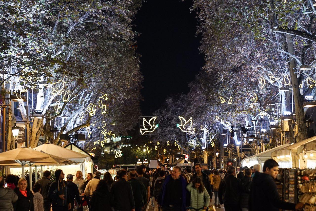 Imatge d'arxiu de l'enllumenat de Nadal a la Rambla / Ajuntament