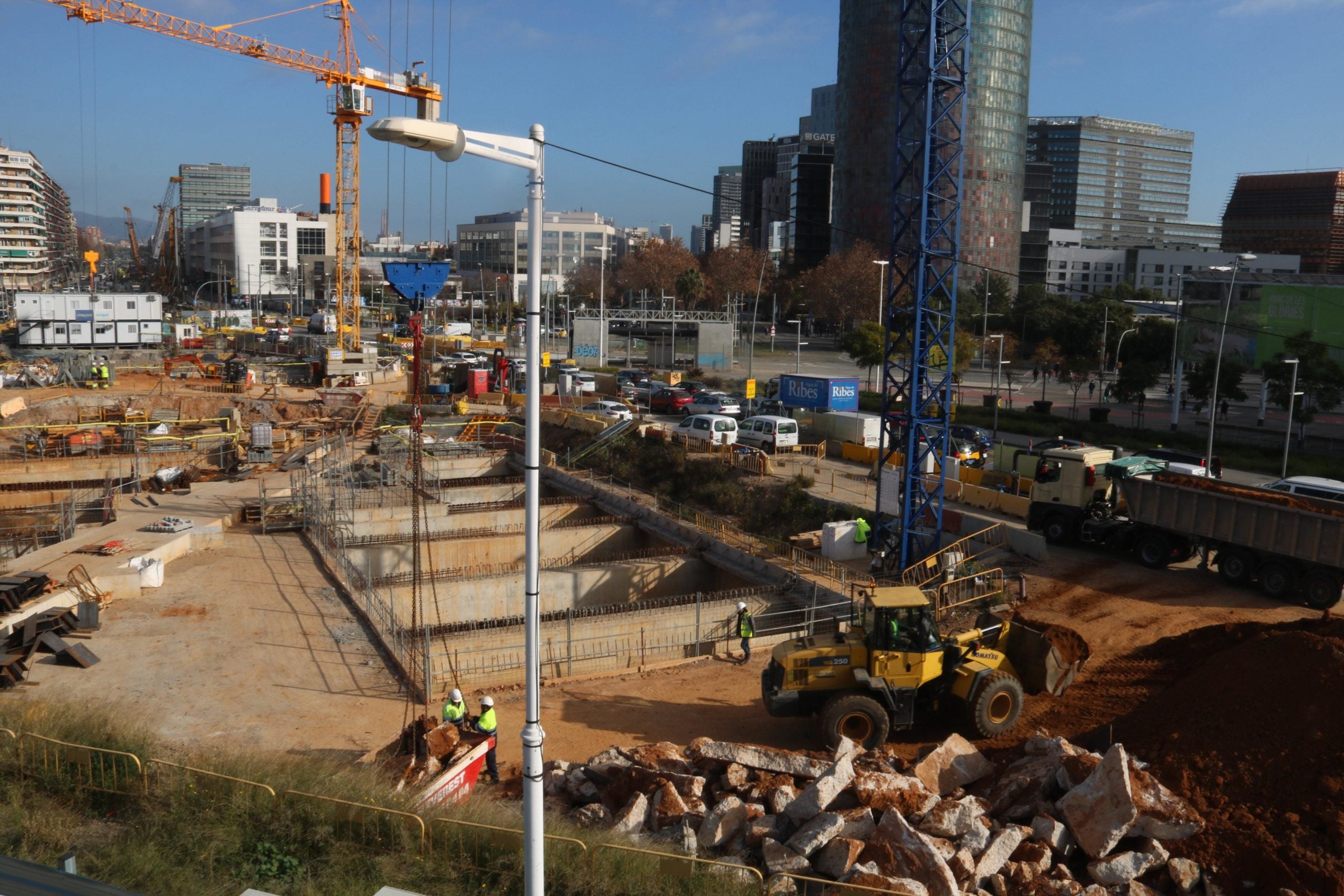 Obres dels túnels de les Glòries, el gener de 2019 / ACN - Miquel Codolar