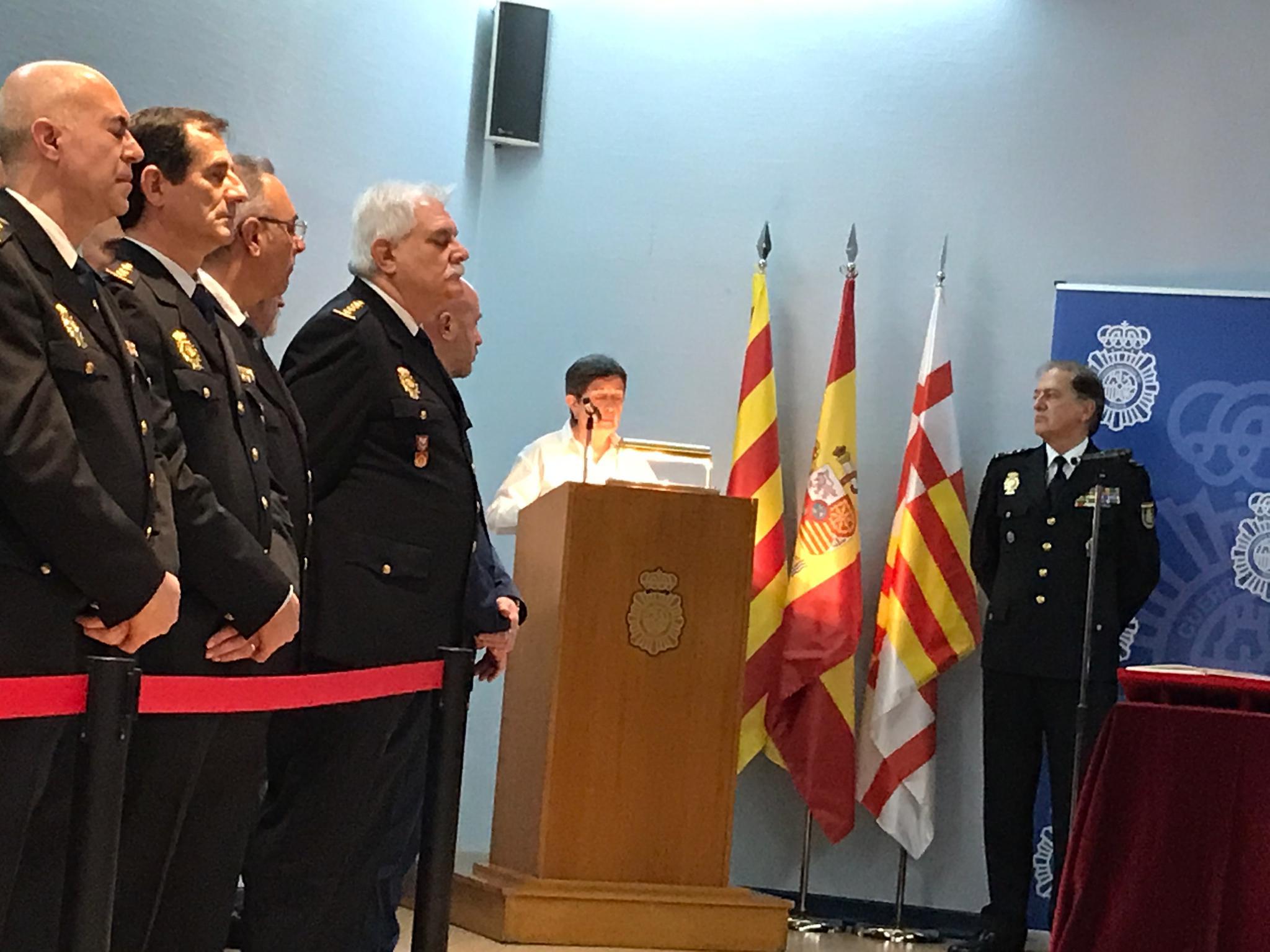 La delegada del govern espanyol a Catalunya, Teresa Cunillera, en l'acte a la Prefectura de la Policia Nacional, a la Via Laietana / Q.S.