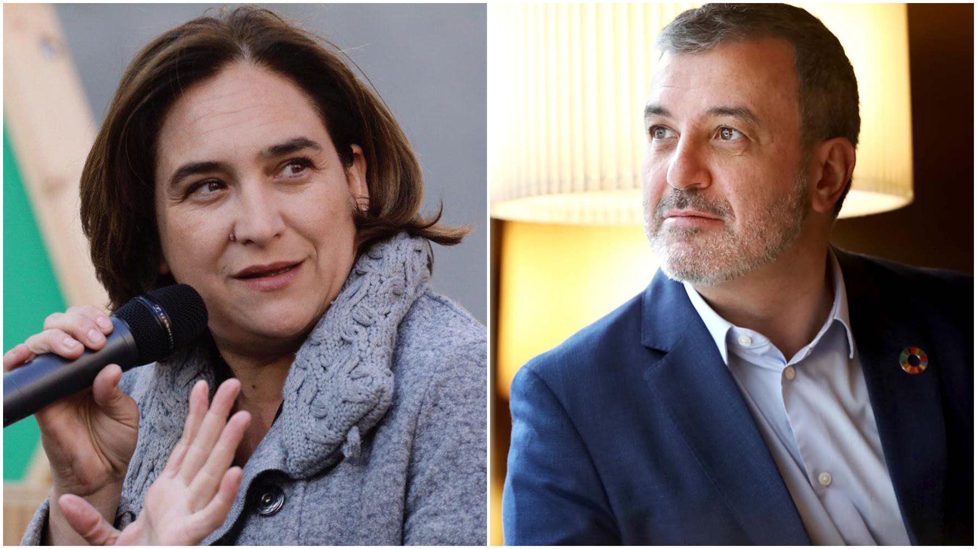 Ada Colau i Jaume Collboni negocien el nou acord de govern / BComú - Jordi Play