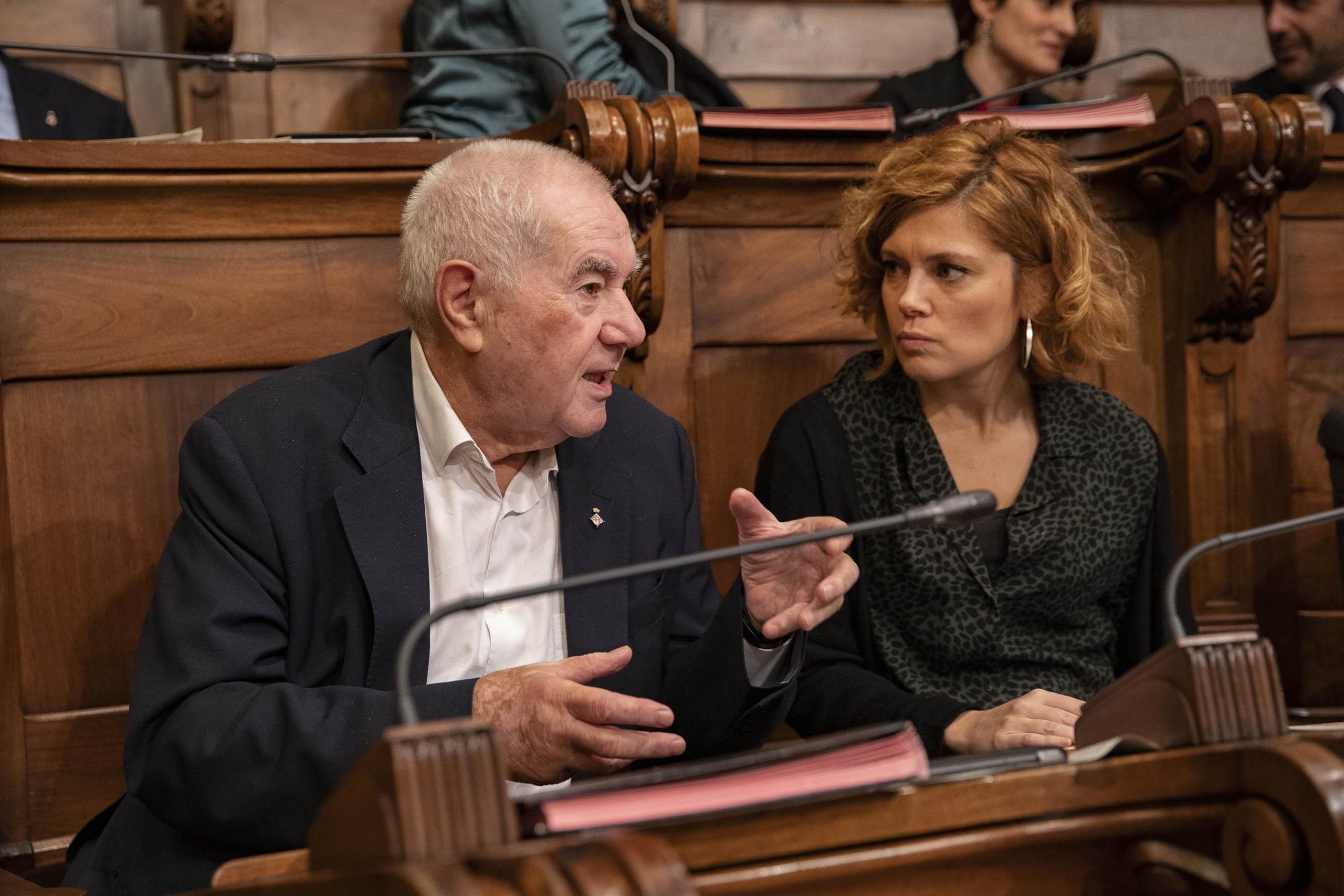 Ernest Maragall i Elisenda Alamany, al ple del 20 de desembre de 2019 / Jordi Play