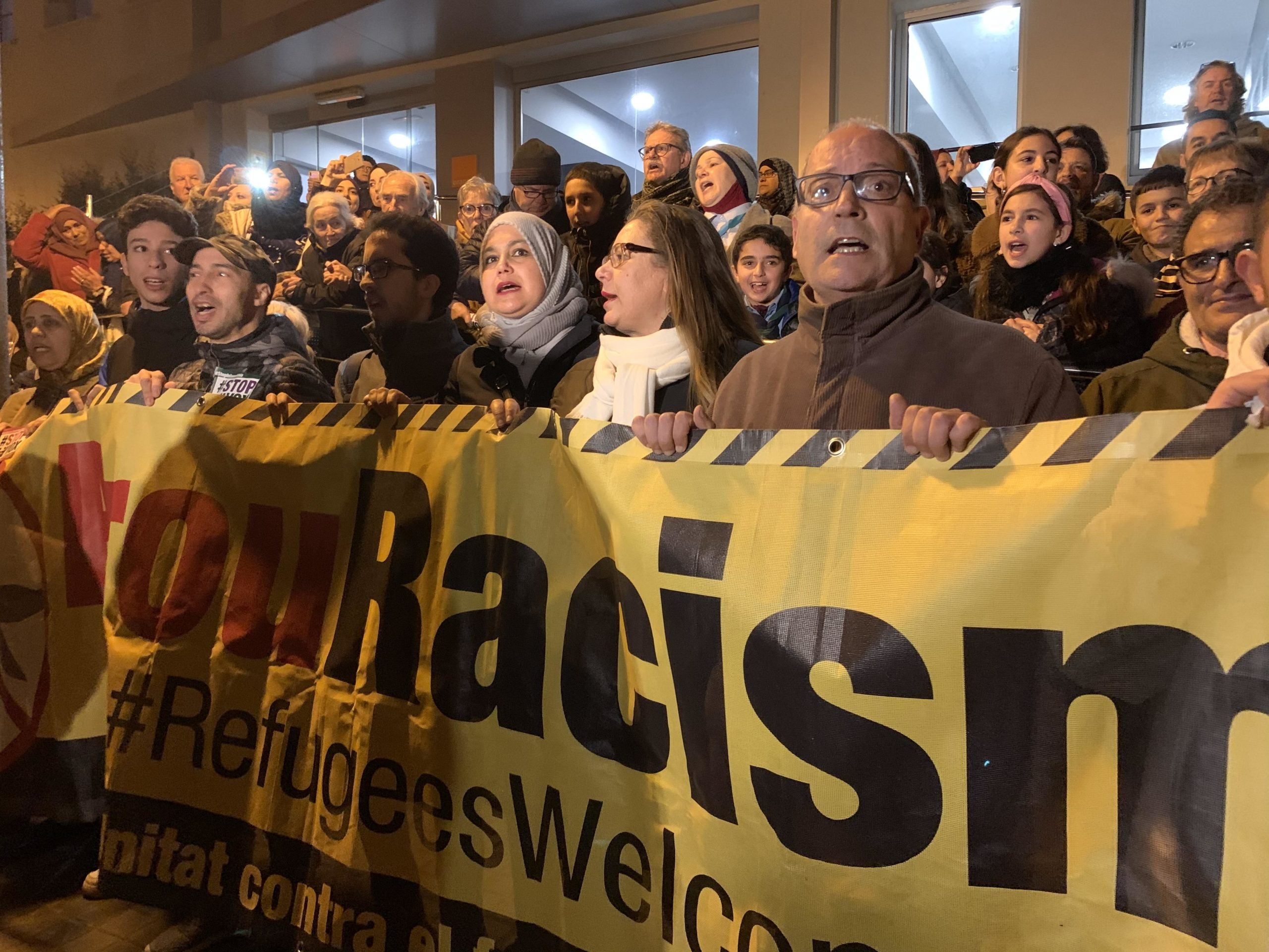 Una concentració contra una agressió racista en una imatge d'arxiu / S.B. 