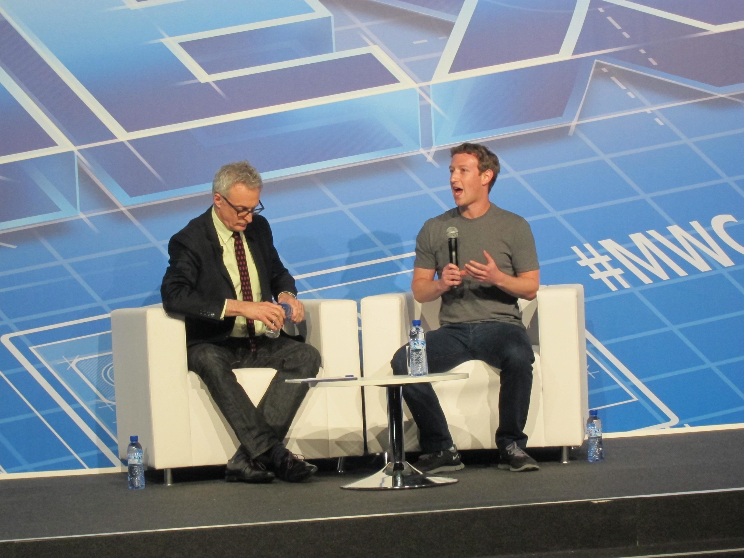 El creador de Facebook, Mark Zuckerberg, al Mobile de 2014 / Europa Press