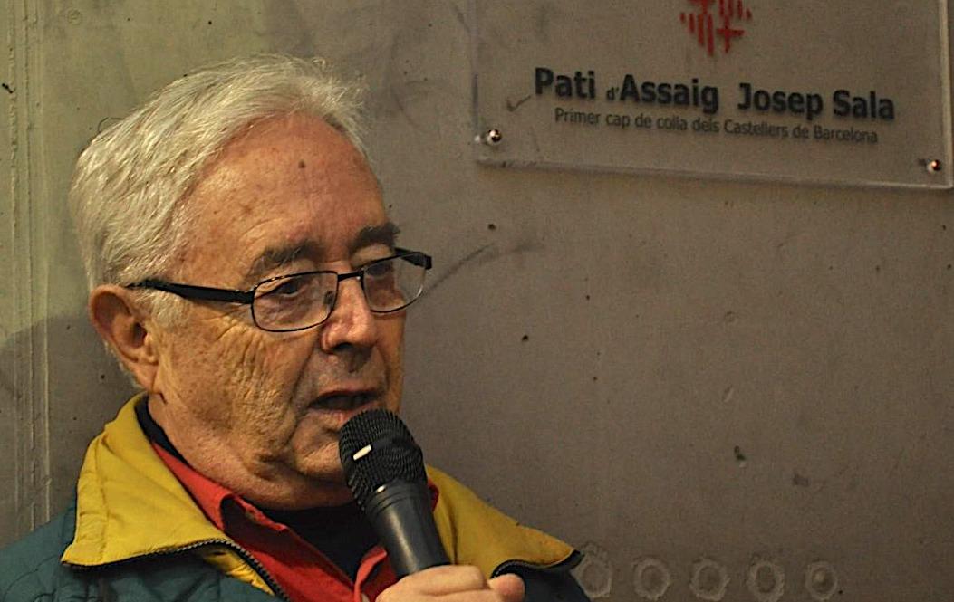 Josep Sala, en una imatge difosa pels Castellers de Barcelona en anunciar la mort del seu fundador 