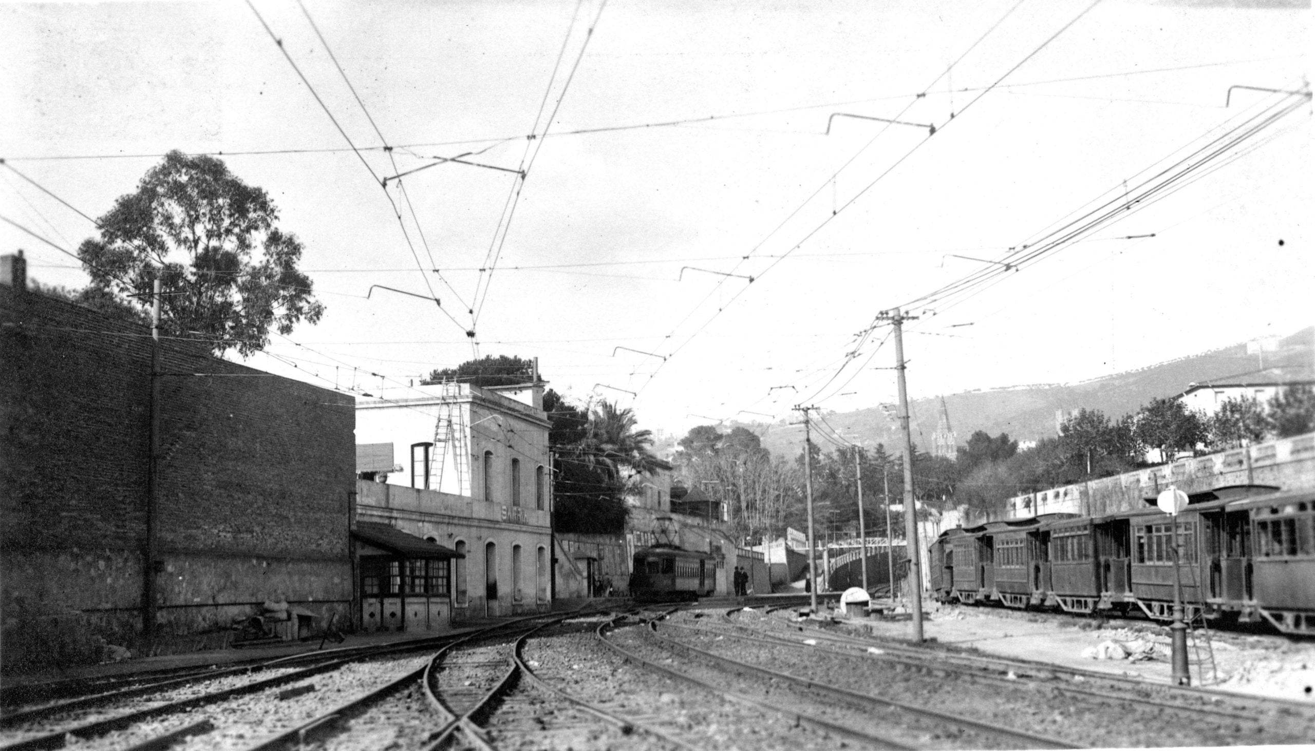 L'estació de Sarrià, cap al 1920 | FGC