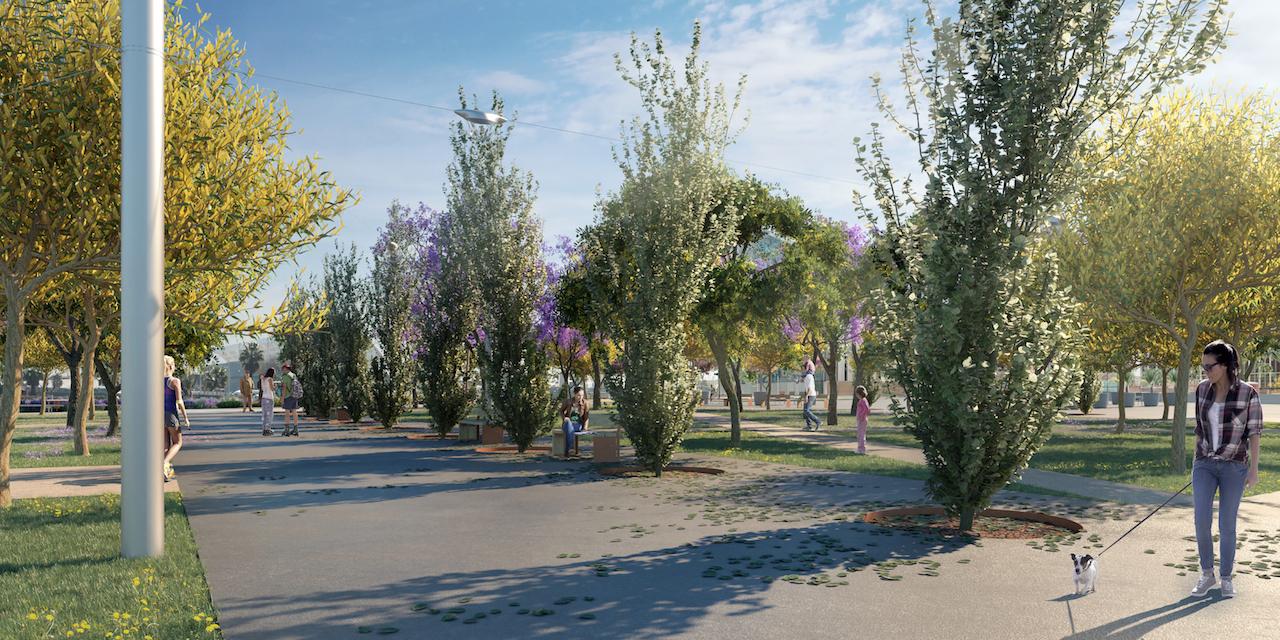 Recreació virtual del futur Parc del Campus de la UPC al Besòs, 26-2-2019 / UPC Recreació virtual del futur Parc del Campus de la UPC al Besòs, 26-2-2019 / UPC