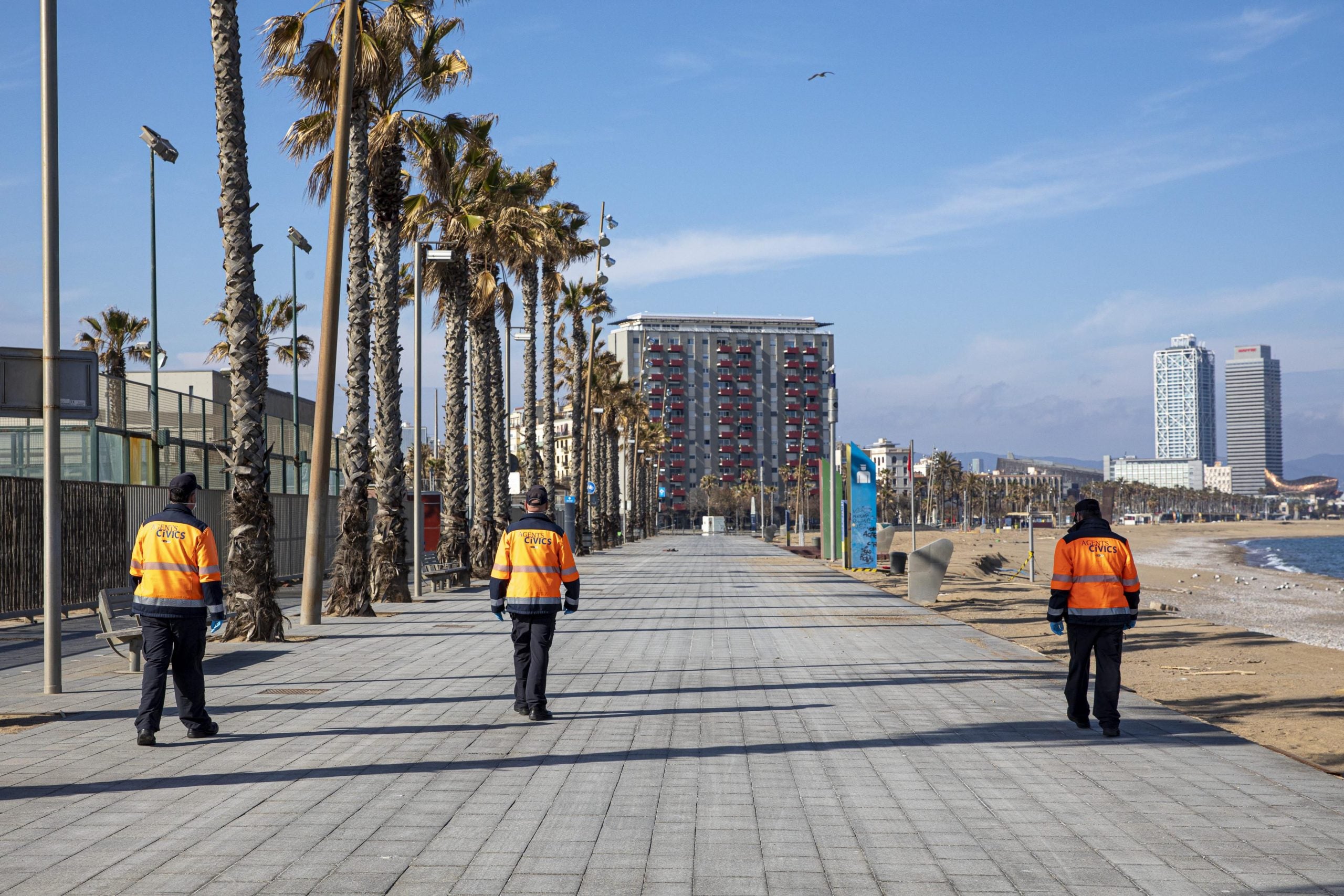 Agents cívics de Barcelona, durant el confinament / Flick'r - Ajuntament de Barcelona