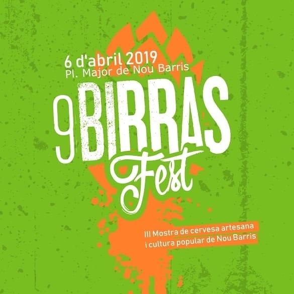 Cartell del 9 Birras Fest. | 9 Barris Fest