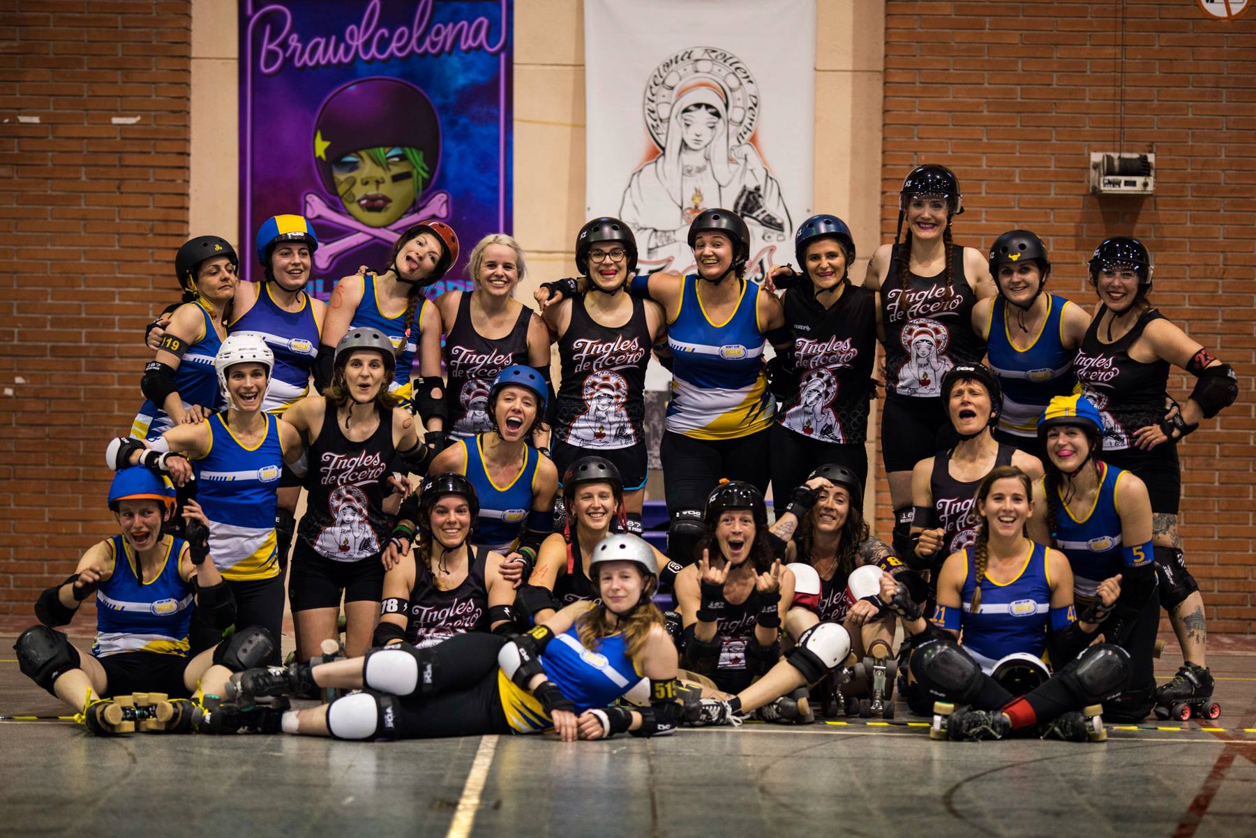 L'equip de Barcelona Roller Derby. | Miguel Velasco