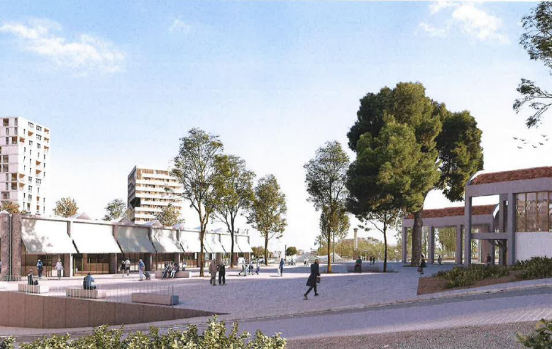 El futur mercat de Montserrat, a Roquetes, en una imatge que projecta com serà El futur mercat de Montserrat, a Roquetes, en una imatge que projecta com serà